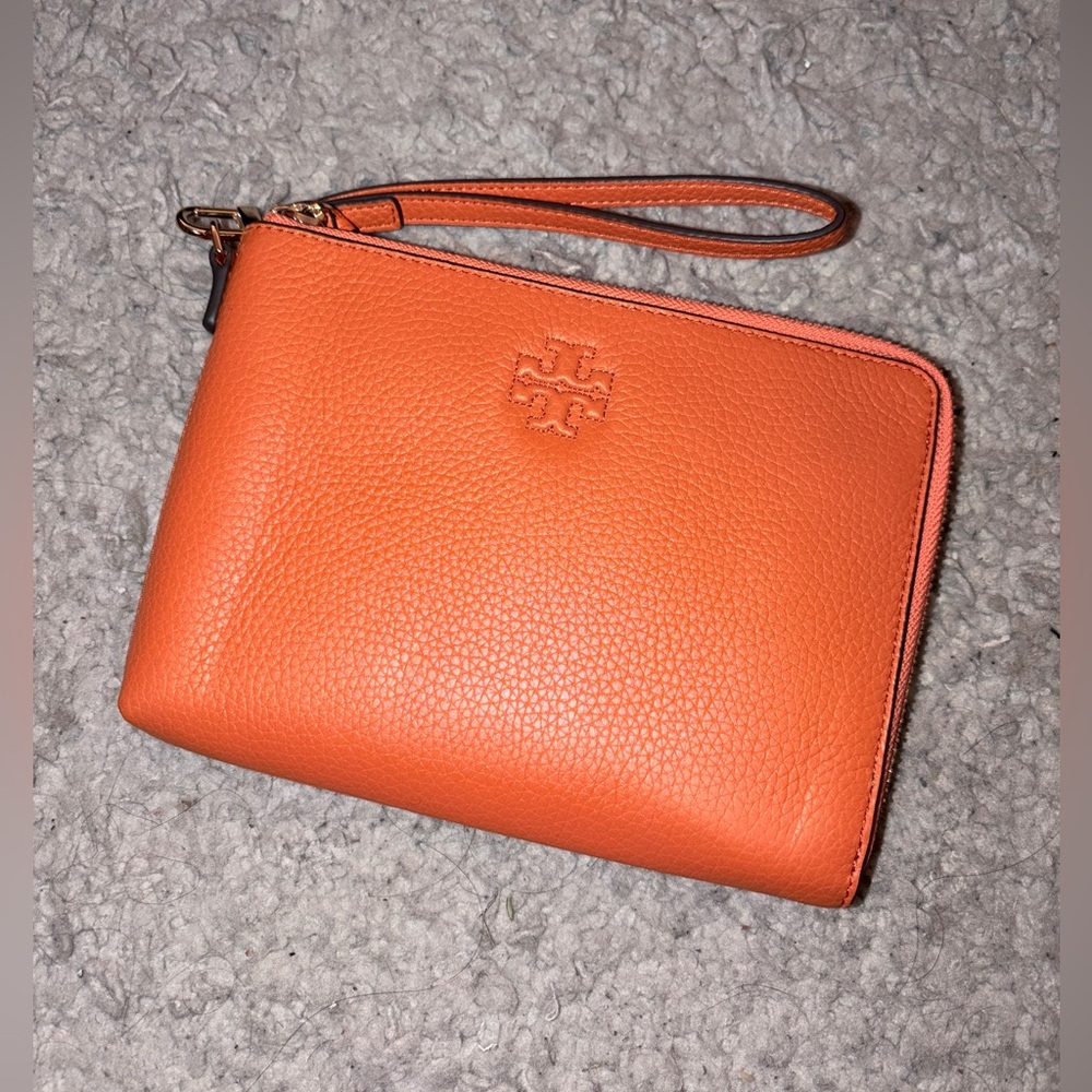 Tory Burch Vibrant Orange Clutch
